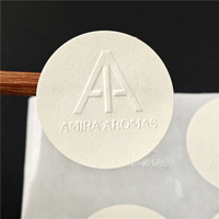 Autocollants adhésifs en papier texturé mat gaufré 3D avec impression couleur de logo personnalisé BOTU, étiquettes d'étanchéité pour boîtes