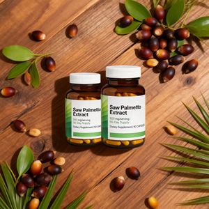 Cápsulas de Extracto de Saw Palmetto de 500 mg para la Salud de la Próstata Masculina, <span class=keywords><strong>Bloqueador</strong></span> de DHT, Apoyo a la Función Urinaria - Product Image 1