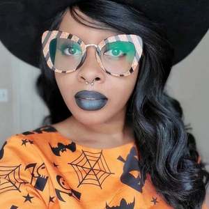 Gafas Ópticas Cat Eye para Mujer, Novedad 2021, Gafas para Computadora con Marco Grande, Anti Luz Azul - Product Image 2