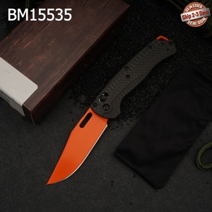 Cuchillo de Supervivencia para Camping BM15535, Plegable, Acero CPM-154, Mango de Fibra de Carbono, Punta de Lanza, 20.7cm, Grado Industrial/DIY, OEM - Product Image 1