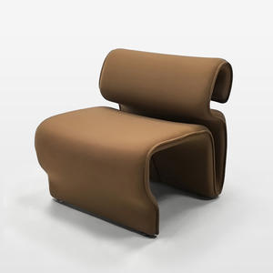 Sillón Nórdico de Ocio con Forma Especial, Mueble de Oficina en Casa, Línea Abstracta Curva, Taburete Reclinable Extensible para Sala de Estar y Dormitorio - Product Image 4