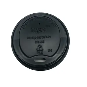 Factory manufacture cheap price disposable 75 mm 80 mm 90 mm PS white black plastic coffee cup lid