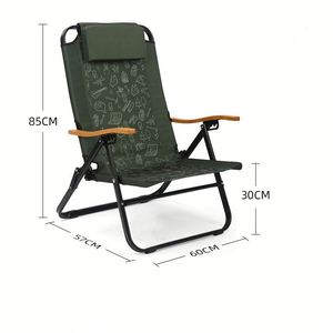 Yangfan Wholesale Outdoor Camp Adjustable Lounge <b>Chairs</b> Black Portable Recliner Camping <b>Chair</b> - Product Image 3