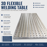 Table de soudage 3D en fonte anti-déformation à haute dureté, nitridée, plateforme de fixation flexible tridimensionnelle