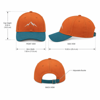 Gorra de Béisbol para Hombre, Estilo Vintage, Casual, Transpirable, de Mezclilla de Algodón, con Bordado Elegante, Ajustable, de 6 Paneles, para Senderismo al Aire Libre y Uso Diario