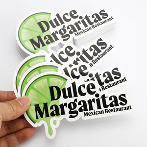 สติกเกอร์ไวนิลกันน้ำแบบกำหนดเอง ตัดตามรูป ทนรังสียูวี พร้อมโลโก้เคลือบยูวีนูน ฉลากกาวพีวีซี สำหรับสร้างแบรนด์และโปรโมชั่นของบริษัท - Product Image 4