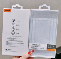 Boîte d'emballage universelle jetable en PVC pour coque de téléphone 17 Pro Max, personnalisable avec gaufrage et pelliculage brillant pour l'électronique grand public