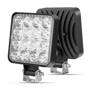 4-inch <span class=keywords><strong>12V</strong></span> 48W LED làm việc thanh ánh sáng Trắng Đỏ Xanh hổ phách vuông làm việc ánh sáng cho xe tải SUV bên ngoài đêm lái Xe Sương Mù Đèn lái xe - Product Image 1