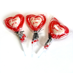 Dolce Mix di frutta sapore duro lecca-lecca amore cuore e forma di animale <span class=keywords><strong>caramelle</strong></span> in borsa impronta lecca caramella - Product Image 2