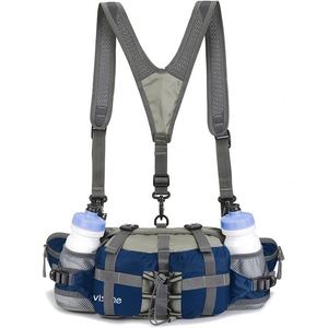 BSCI factory 2023 high quality fashionable outdoor travel sport leisure with <b>water</b> bottle <b>pouch</b> tactical men women shoulder - Product Image 1