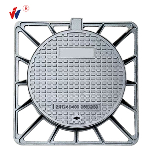 Heavy Duty Cast Ductile Iron D400 Anti-slip Bitumen-coated Custom-sized <strong>Manhole</strong> <strong>Cover</strong> Manufacturer with <strong>Locking</strong> Bolts/hinges - Product Image 2
