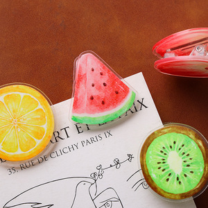 Clips de Acrílico Transparentes NASNAK con Diseño Creativo de Frutas y Dibujos Animados, para Clasificación, Almacenamiento, Notas, Herramientas Escolares, Venta al Por Mayor - Product Image 3