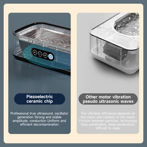 Nueva Máquina de Limpieza Ultrasónica Eléctrica 2025 de 650 ml para Joyas, Aparatos Ortodónticos, Dentaduras Postizas y Gafas, con Pantalla Táctil y Acero Inoxidable - Product Image 6