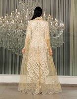 Robe de soirée de luxe Dubaï Kaftan pour femmes, robes de soirée élégantes et formelles, Abaya, robe de fête pour femmes, Jalabiya, robe de mariage arabe