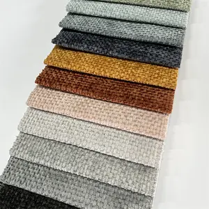 Chenille Woven Fabric 100% Polyester Durable Upholstery Fabric For Furniture Sofa