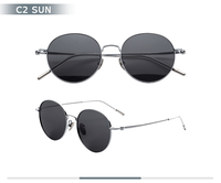 Lunettes de soleil personnalisées, demi-titane, polarisées, durables, confortables, idéales pour les voyages, lunettes de soleil tendance pour hommes, marque de luxe.