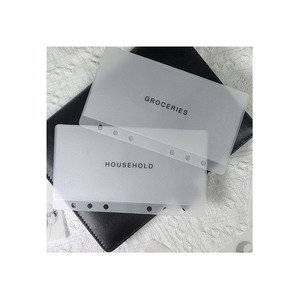 定制A6个人哑光牛皮纸现金信封个性化磨砂预算活页夹口袋透明收钱袋 - Product Image 1