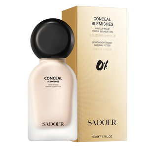 50% de réduction sur le fond de teint liquide vegan SADOER, <span class=keywords><strong>meilleur</strong></span> vendeur en gros, couvrance totale, imperméable et mat - Product Image 5