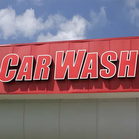 Enseigne de lavage auto personnalisée, lettres en relief, enseigne publicitaire extérieure, logo LED 3D, enseigne de magasin, enseigne lumineuse pour commerce de détail