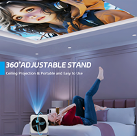 El más nuevo Auto Focus Keystone A50 Mini Full HD LED WiFi 6 Nativo 1080P Soporte 4K Home Video Proyector portátil para películas al aire libre