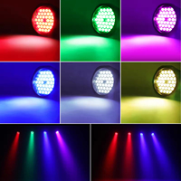 Éclairage de scène pour concert, mariage, en alliage d'aluminium et plastique, alimenté par USB, projecteurs LED PAR pour scène