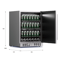 Refrigerador Compacto Integrable de 5.1 Pies Cúbicos para Encimera/Exterior con Certificación ETL/DOE/CEC, Nuevo Compresor BC-145A1EQ
