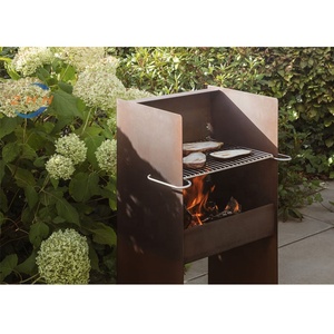 Parrilla de barbacoa de acero resistente a <span class=keywords><strong>la</strong></span> intemperie multifuncional y elegante que puede agregar <span class=keywords><strong>leña</strong></span>, resistencia a <span class=keywords><strong>la</strong></span> corrosión y bajo mantenimiento. - Product Image 6