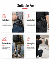 Holster de cheville OEM en néoprène réglable pour port dissimulé avec pochette pour chargeur, compatible droitier/gaucher, pour pistolets compacts - Vente en gros