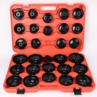 Ensemble de clés de filtre à huile de bouchon de haute qualité Kits d'outils de dissolvant de clé à douille 10 pièces 15 pièces 30 pièces