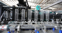 Máquina Automática para Fabricación de Botellas de Plástico PET/PP LS-A6 con Control PLC y Cilindro Airtac (Capacidad de 8000 BPH)