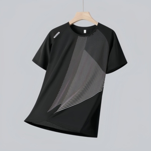 T-shirt de sport en polyester élastique anti-plis 300 grammes, impression 3D personnalisée 2026 - Product Image 6