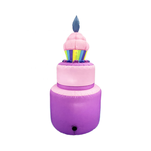5 pies al aire libre iluminado Blow up vacaciones cumpleaños fiesta decoración inflable <span class=keywords><strong>Feliz</strong></span> cumpleaños pastel decoraciones - Product Image 2