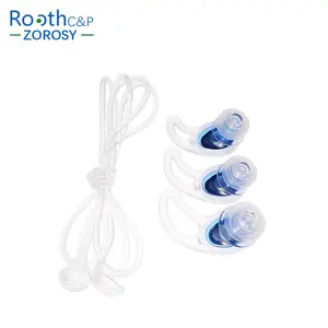 Corded Earplug Factory Selling Silicon String For Noise Reduction Earplugs Safety Musician Earplugs Soundproof Silicone Earplugs Cord