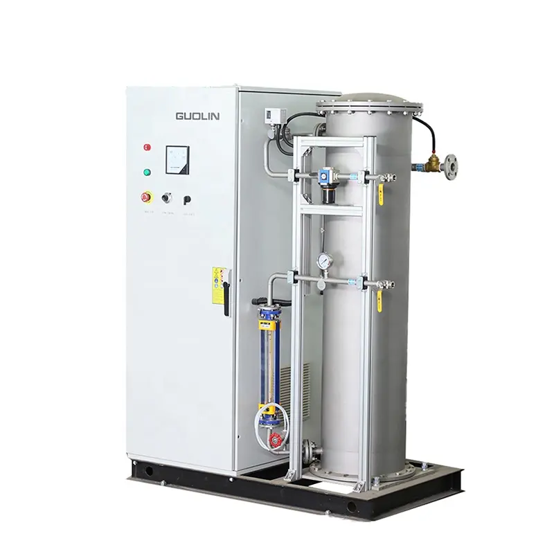 Su sterilizasyonu için % özel paslanmaz çelik oksijen besleme ozon jeneratörü Ozonizer arıtma makinesi