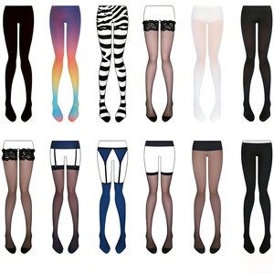 Pantimedias personalizables de encaje calado, estilo dulce y fresco, para mujer, al por mayor, <span class=keywords><strong>medias</strong></span> de encaje transparentes, pantimedias de red coloridas - Product Image 5