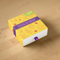 Boîtes cadeaux rigides en carton recyclé imprimées sur mesure, emballage rectangulaire pour bougies, artisanat, parfums, portefeuilles