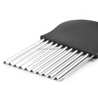Hete Aanbieding Handmatige Golfpatat Snijder Plastic Handvat Keukenaccessoires voor Golfsnijden RVS Snijder Groentegereedschap