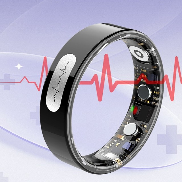 Smart Ring Heart Rate Blood Oxygen Sleep Detection ECG AI Analysis Sports Pedometer Magnetic Charging Android & IOS Compatible