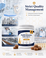 Compléments alimentaires pour animaux de compagnie, comprimés à mâcher multivitaminés pour chiens et chats, avec calcium et taurine, fabrication OEM ODM, fourniture en gros