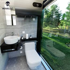 Villa préfabriquée extérieure de 22 m², maison modulaire mobile en capsule, 2 chambres, alimentée <span class=keywords><strong>à</strong></span> l'énergie solaire, écologique, salon, parc - Product Image 5