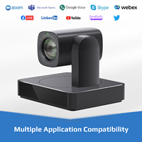 Caméra PTZ professionnelle 4K avec zoom optique 20x et 70 °   Grand angle, suivi intelligent par IA pour salles de conférence et diffusion en direct