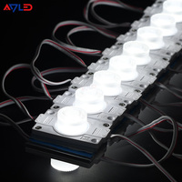 Edgelit 3W DC12V SMD 3535 LED ABS Module de signalisation de lentille d'injection en aluminium PCB 54*30MM 15*45 Angle de faisceau IP65 note 3000K/6500K