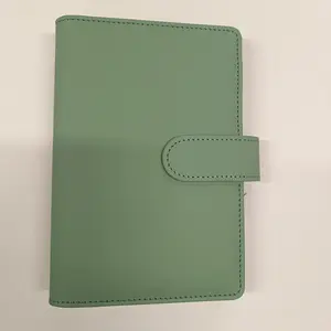 Binder A5 A6 Wholesale Custom Planner Binder Notebook A5 A6 Ring Binder Budget Pu Leather Binder Clip Notebook Planner Organizer