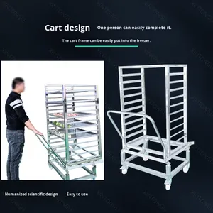 Kommerzielle Platte Flüssig stickstoff Blast Freezer Weiba 1 Jahr Garantie für Meeres früchte & Spinat Purslane Hohe Produktivität 20 Tabletts - Product Image 2