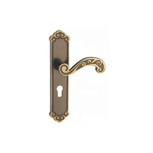 Door lock indoor bedroom room solid wood silent ferrule key door handle universal lock cylinder lock