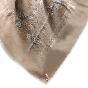 Hijab de algodón de manga corta de la serie Hanako de calidad superior, elegante impresión Digital, moda para adultos, Marrón leche para primavera - Product Image 6