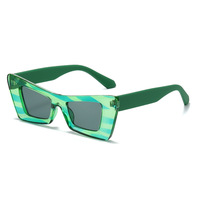 Nouvelles lunettes de soleil de créateur pour femmes, monture en forme de œil de chat, miroir, UV400 PC