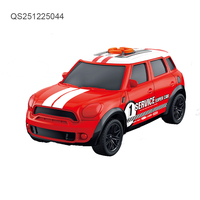 QSTOYS Vente en gros Jouets de véhicules à inertie pour garçons 4 couleurs Jouets de voiture à friction en plastique pour enfants Série Son et Lumière Ville 3+