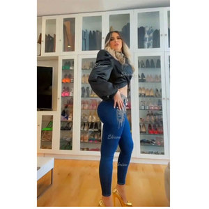 Pantalon jean personnalisé taille haute pour femme - Product Image 5