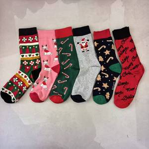 Lot de chaussettes déstockage pour femmes, chaussettes décontractées de Noël pour l'Asie du Sud-Est et l'Afrique, vente en gros - Product Image 2